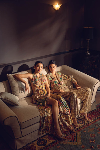 Delraaz in Aurelia Ruffled Maxi Dress