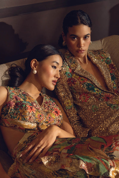 Delraaz in Aurelia Ruffled Maxi Dress