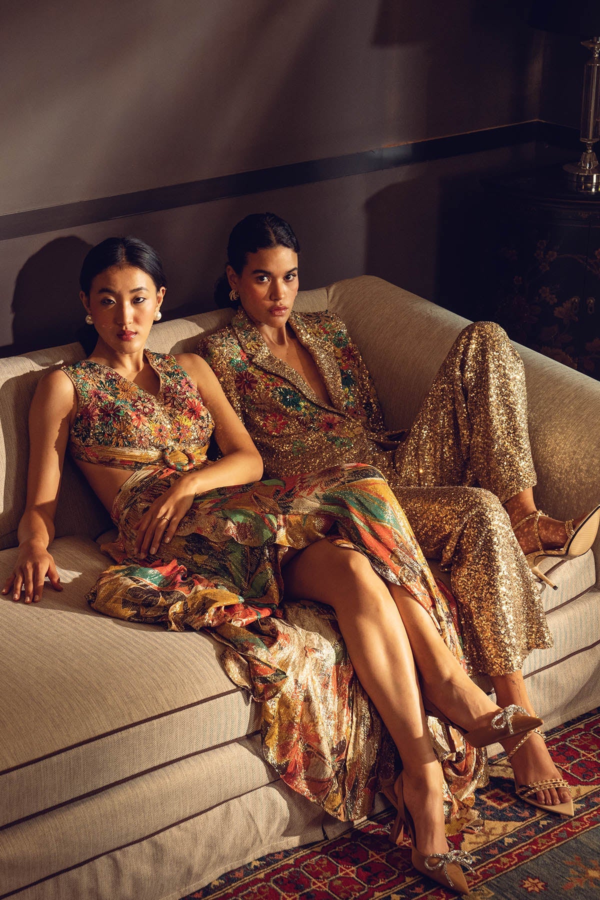 Delraaz in Aurelia Ruffled Maxi Dress