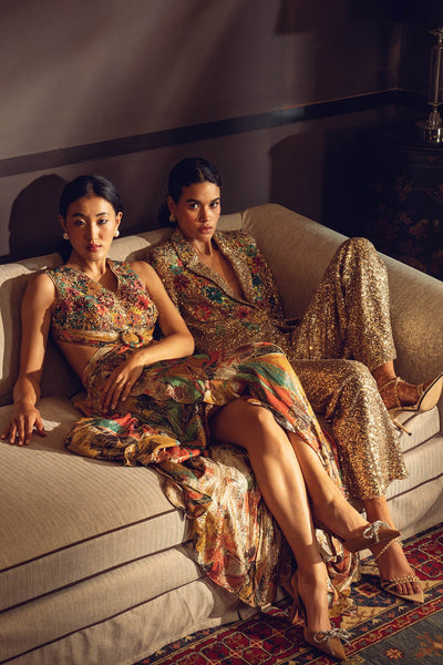 Delraaz in Aurelia Ruffled Maxi Dress