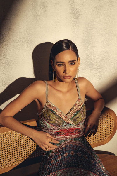 Koel Puri in Crystal Dress