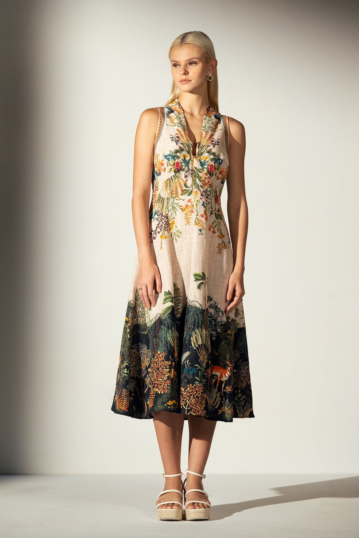 Aisha Ahmed in Alison Midi Dress