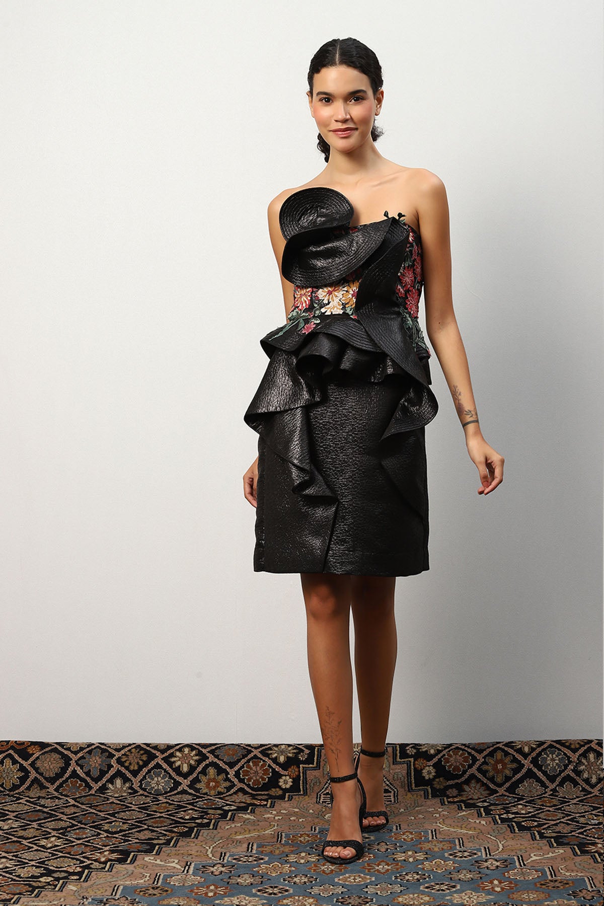 Alessandra Ruffled Mini Dress