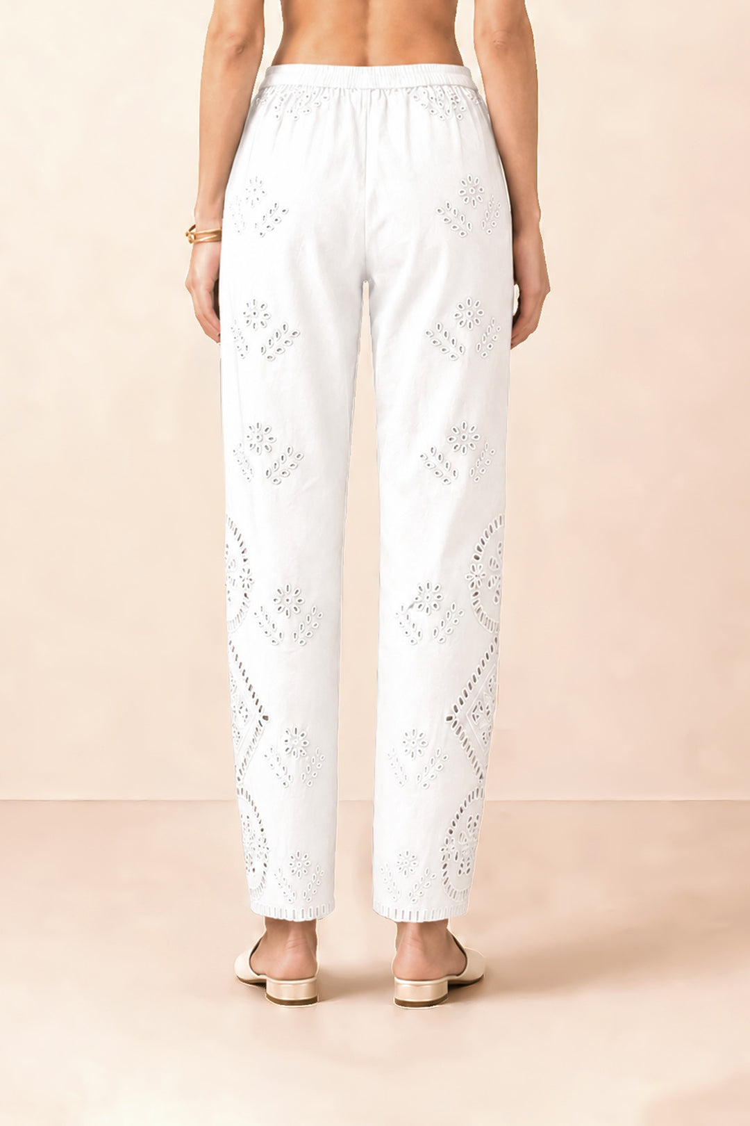 Varen White Lace Pants