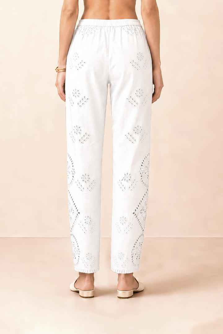 Varen White Lace Pants