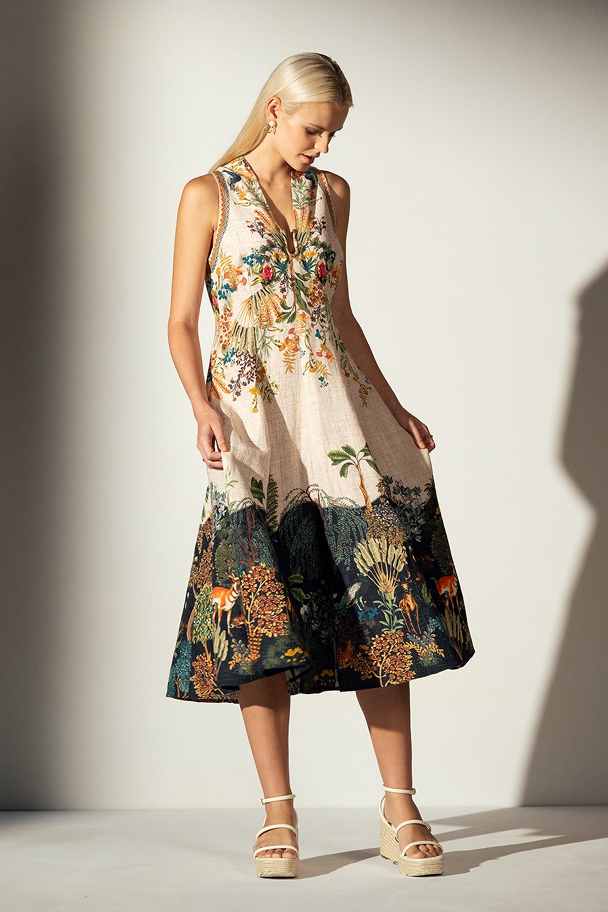 Aisha Ahmed in Alison Midi Dress