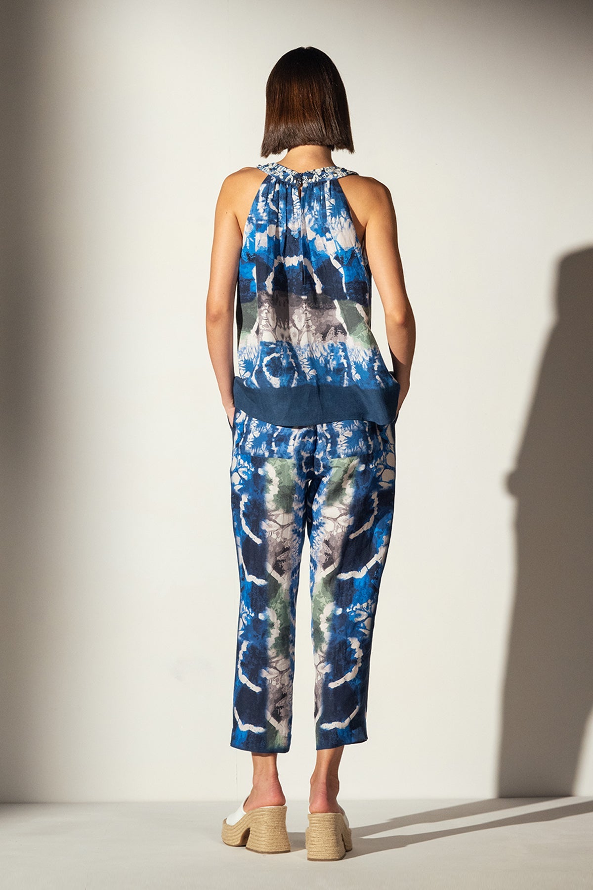 Silvana Embroidered Yoke Tank Top