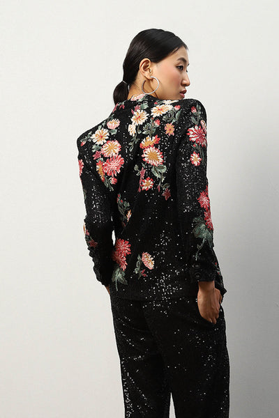 Koel Puri in Palermo 3D Embroidered Sequin Jacket