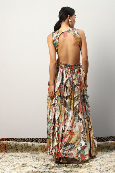 Delraaz in Aurelia Ruffled Maxi Dress