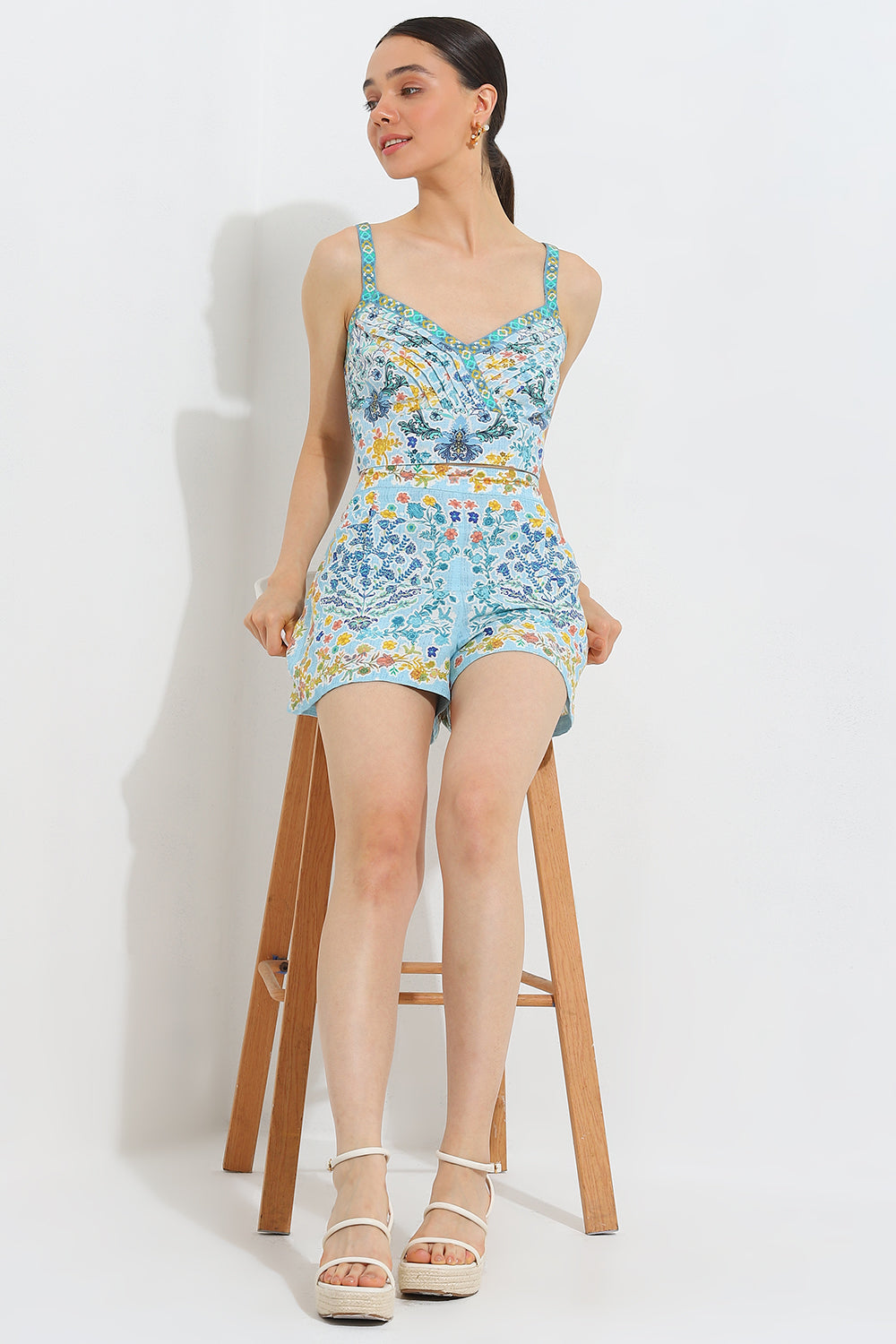 Khushnaz Turner in Blair Pleated Bustier