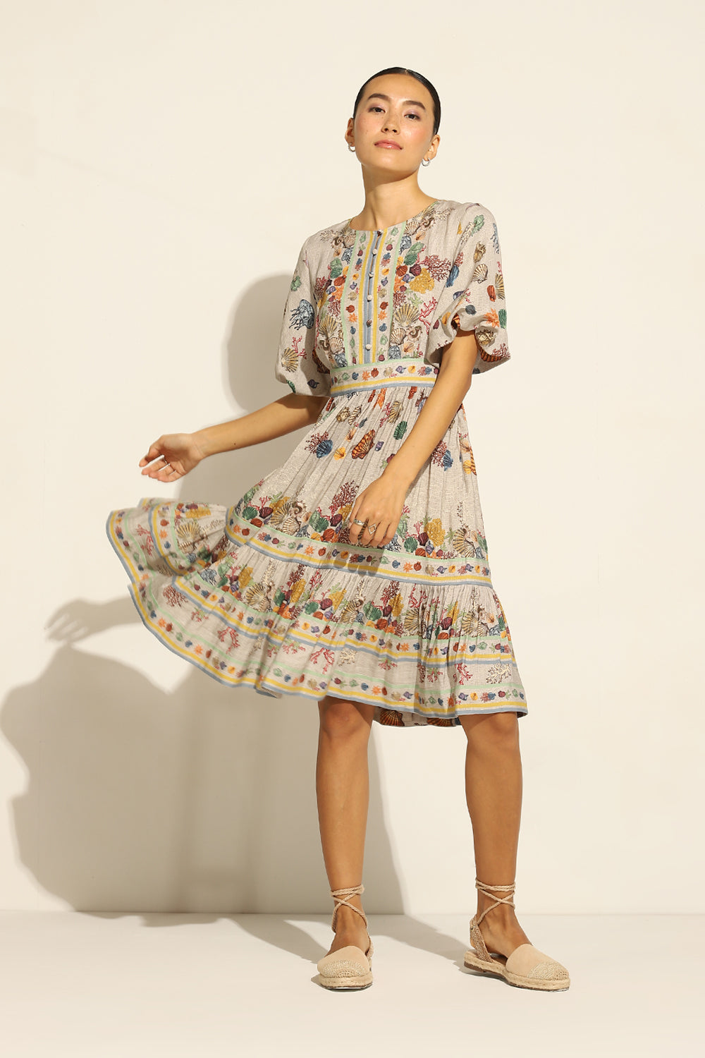 Sabina Bubble Sleeve Short Dress