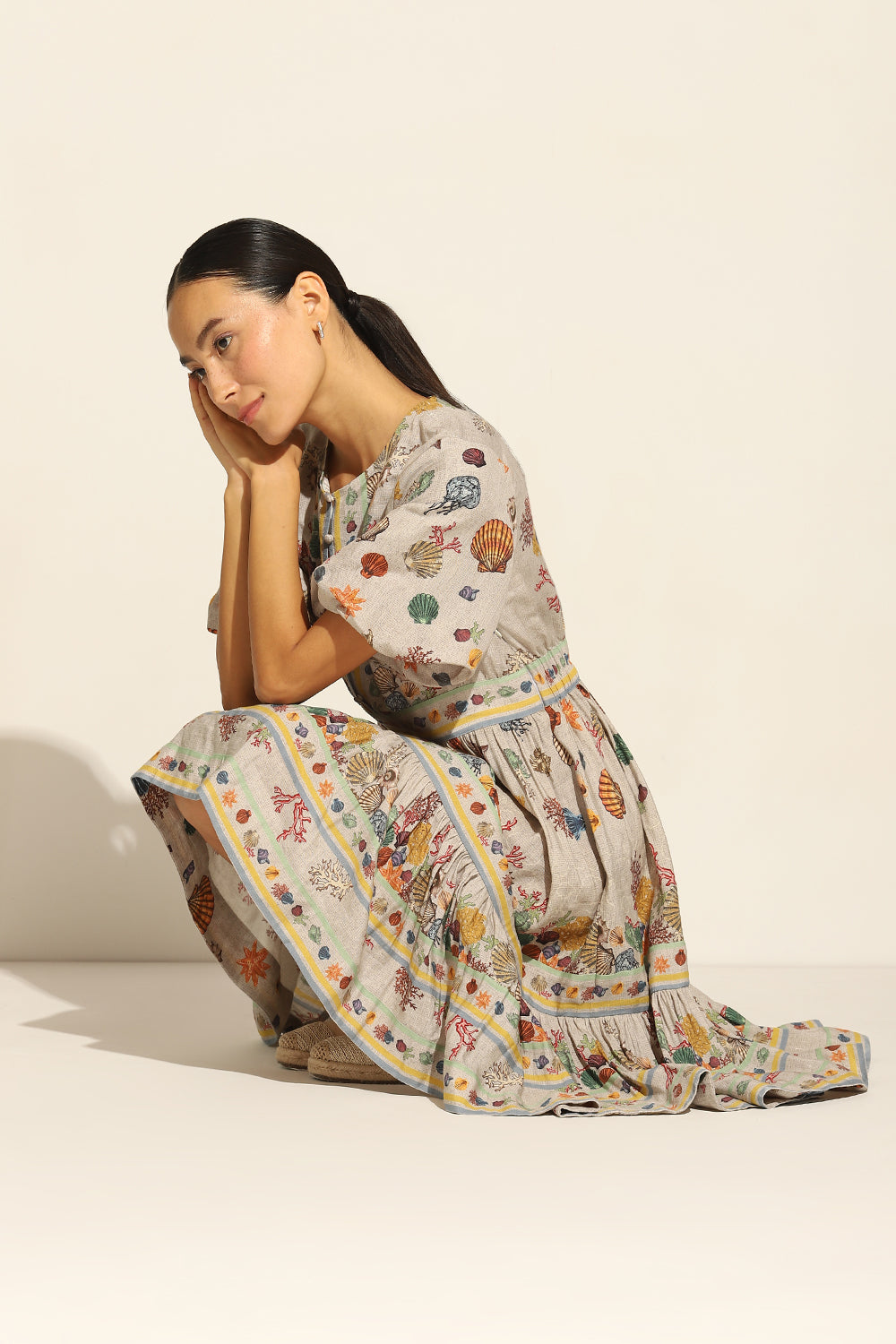 Sabina Bubble Sleeve Short Dress