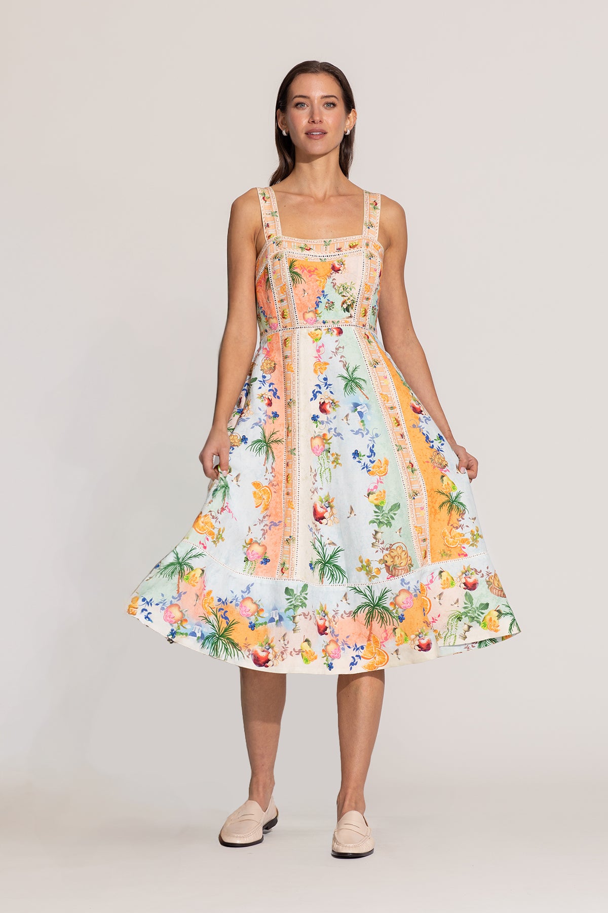 Alora Panel Midi Dress