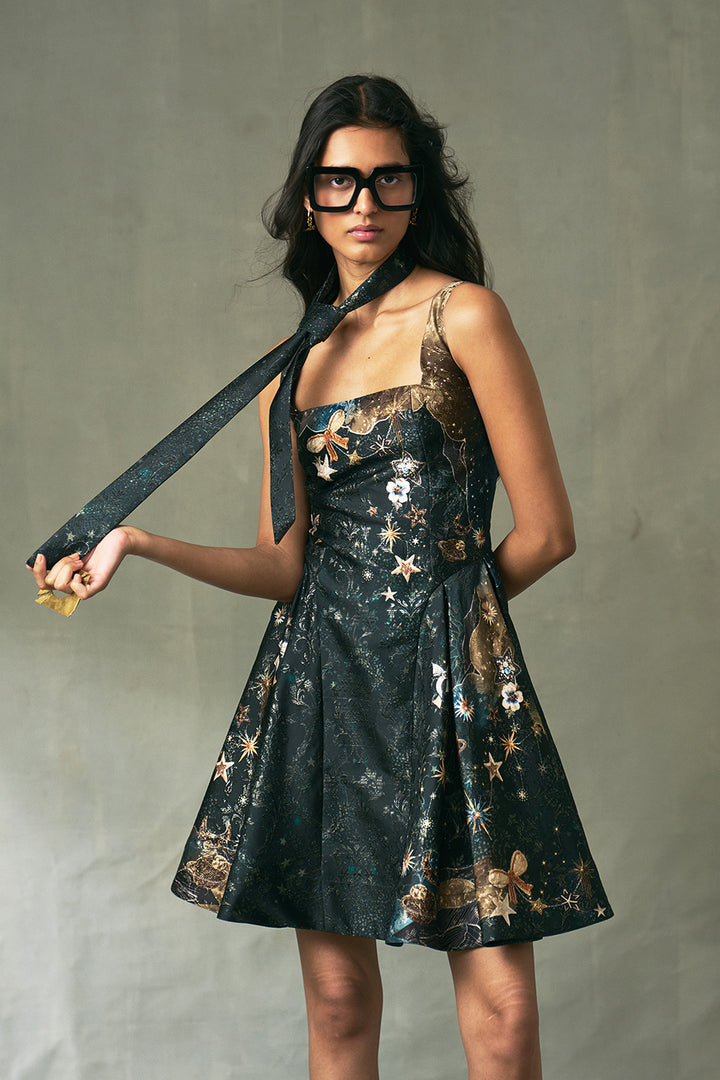 Velina Square Neck Mini Dress