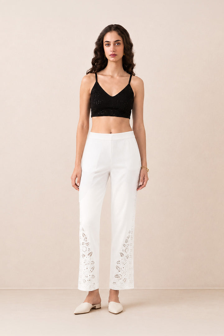 Dalen White Lace Pants