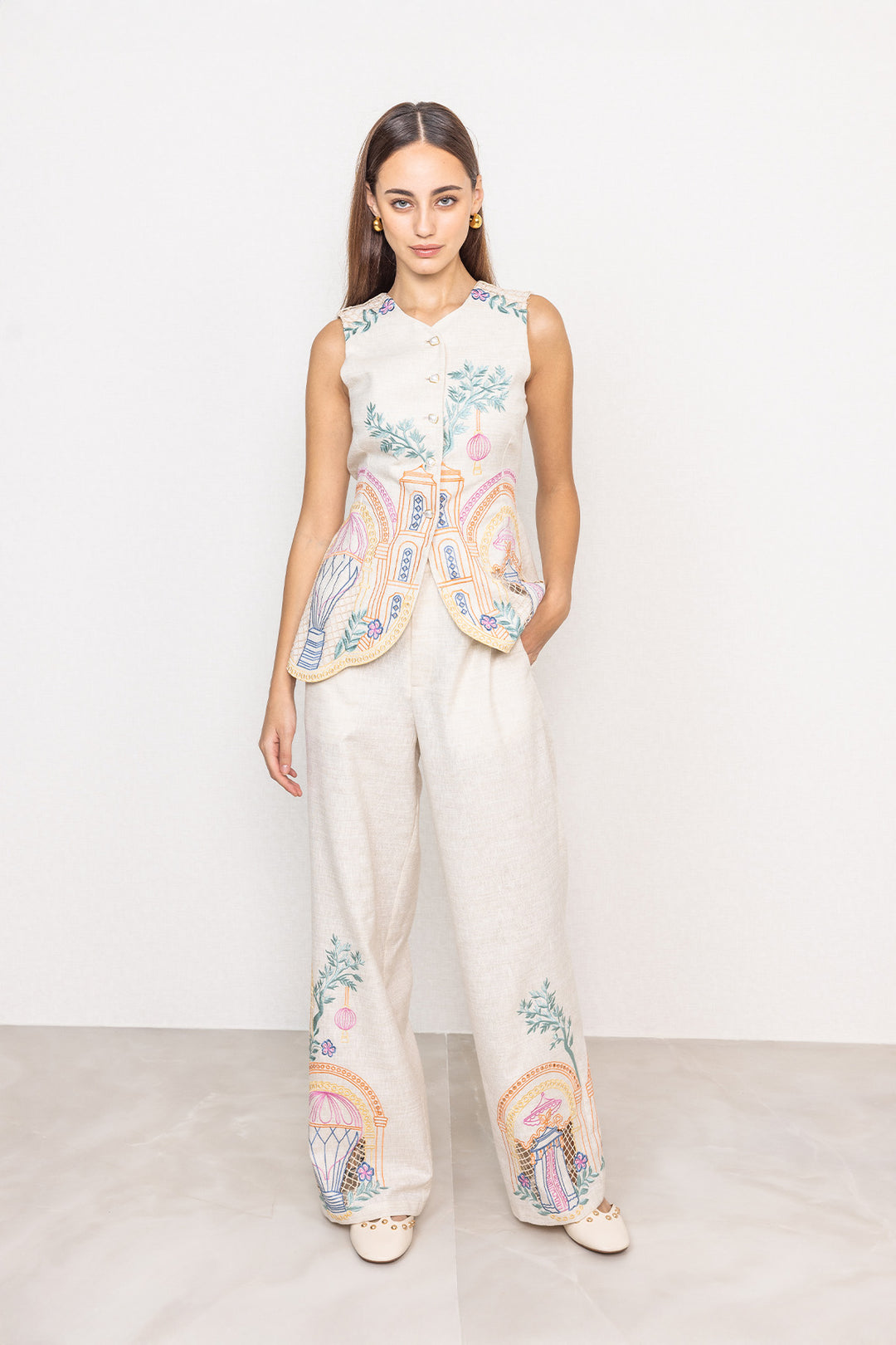 Avi Sleeveless Waist Coat