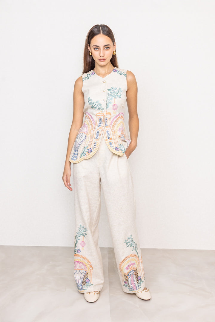 Avi Sleeveless Waist Coat