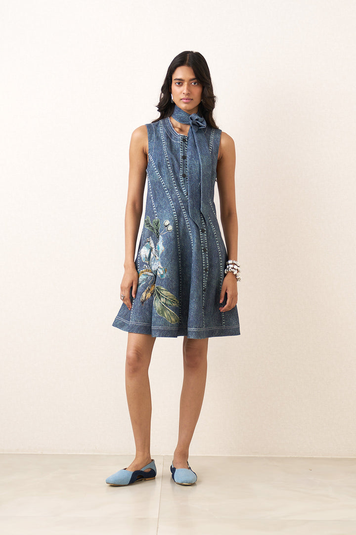 Zivi Curvy Panel Mini Dress
