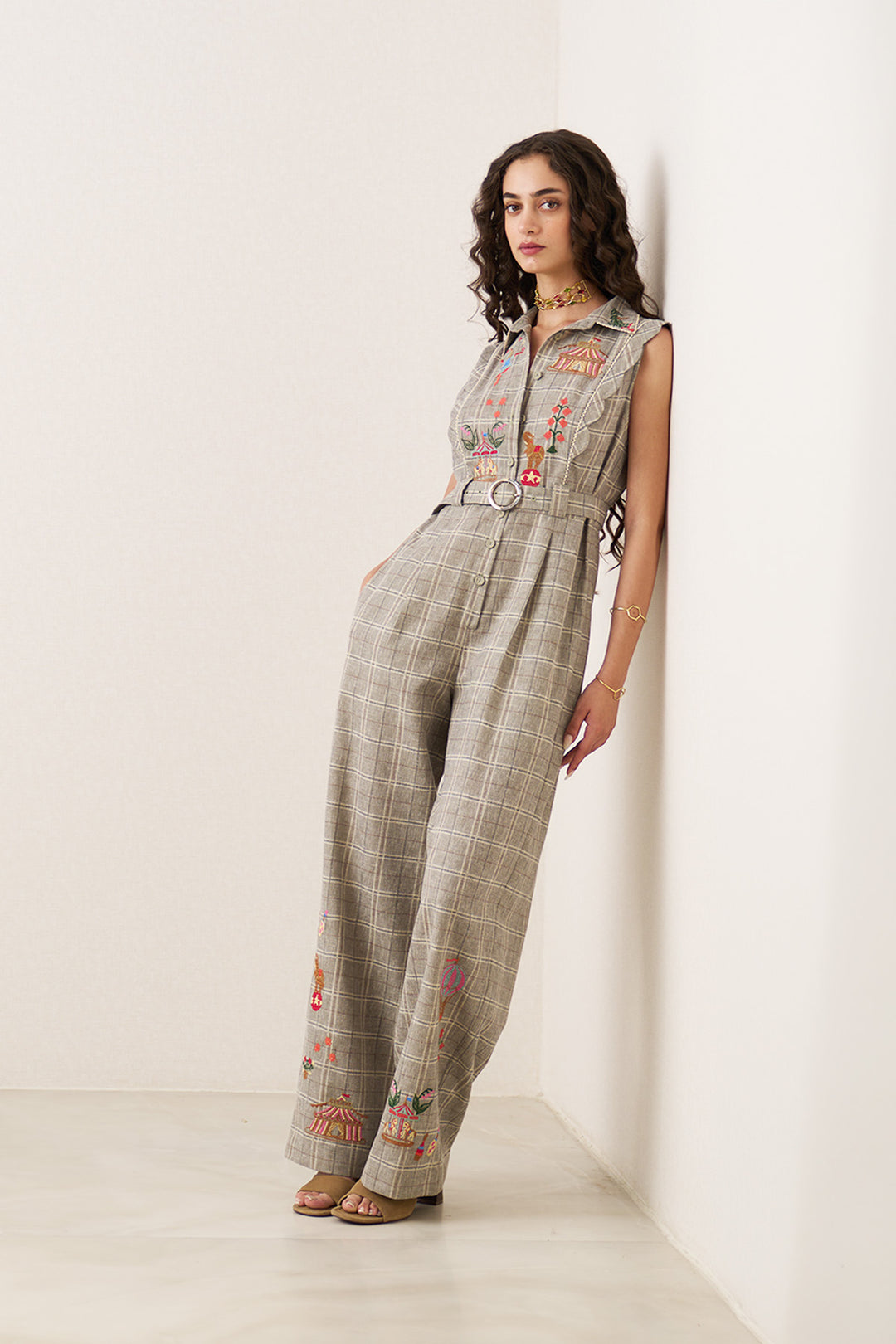Rosyne Scalop Detail Jumpsuit