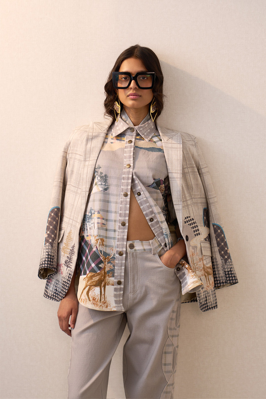 Orine Knotch Collar Jacket