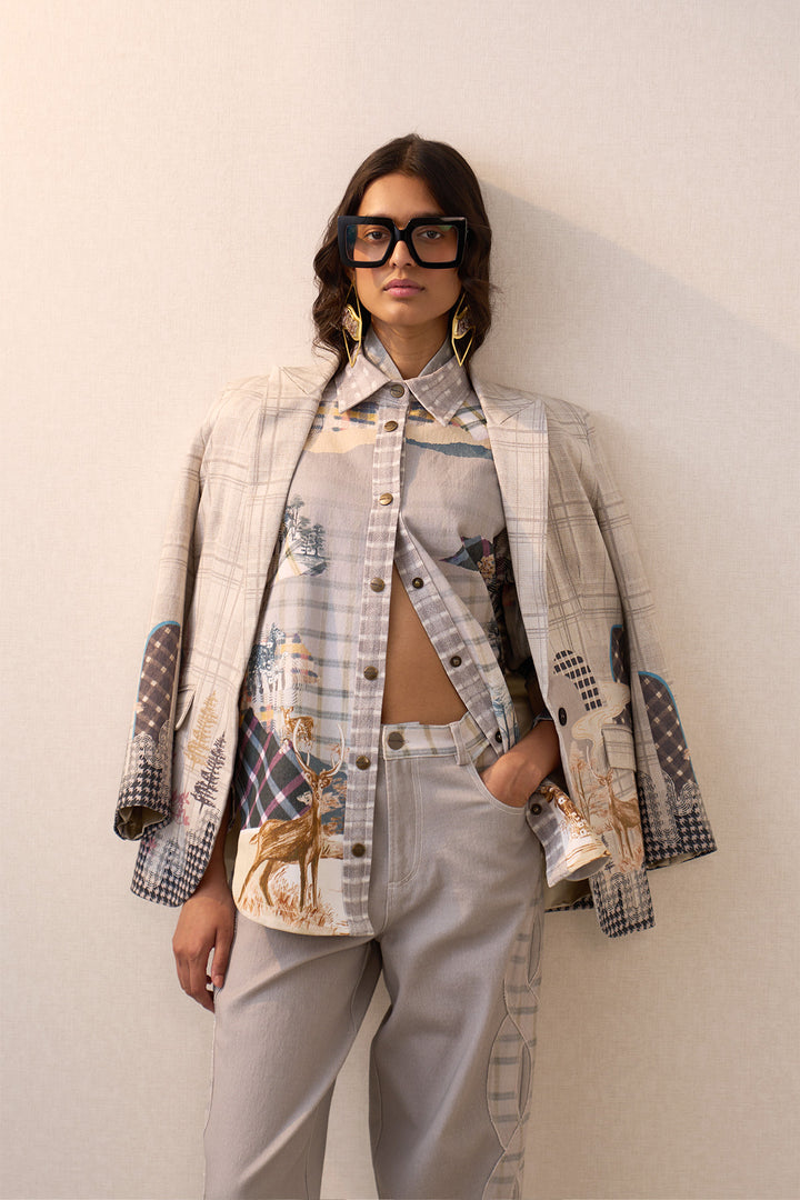 Orine Knotch Collar Jacket