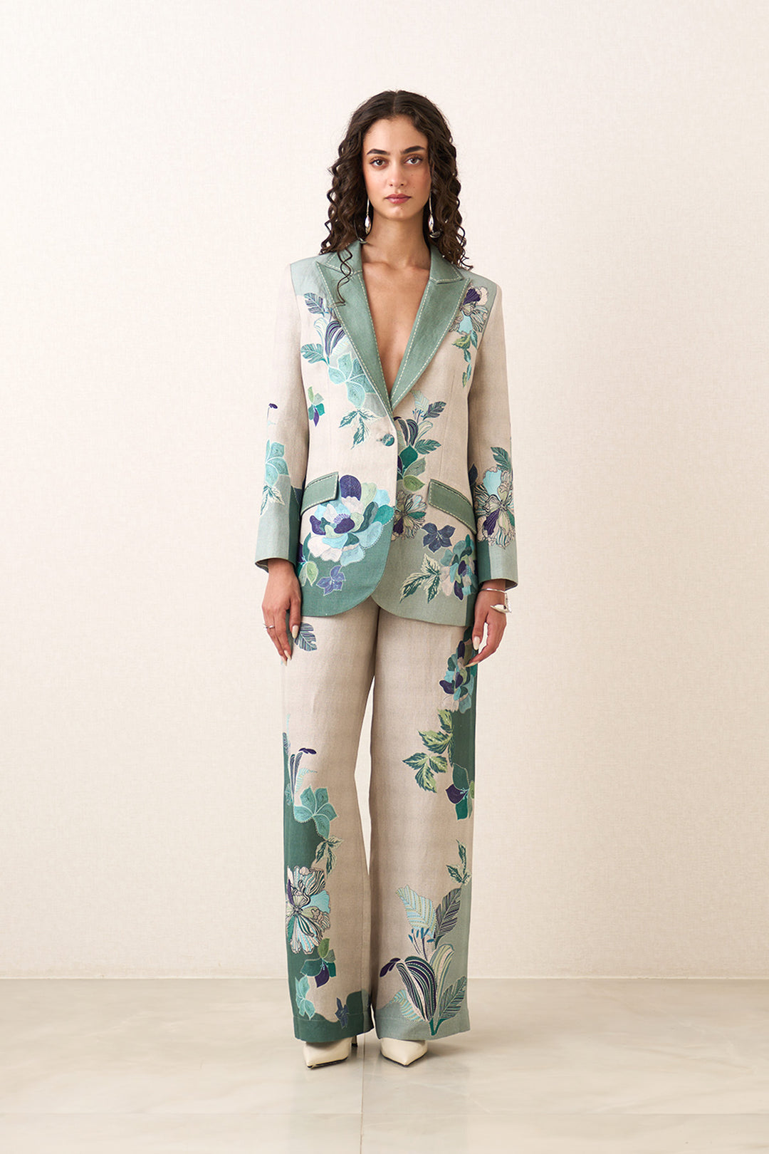 Rae Knotch Collar Jacket and Pants