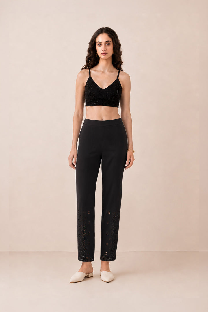 Kora Black Lace Pants