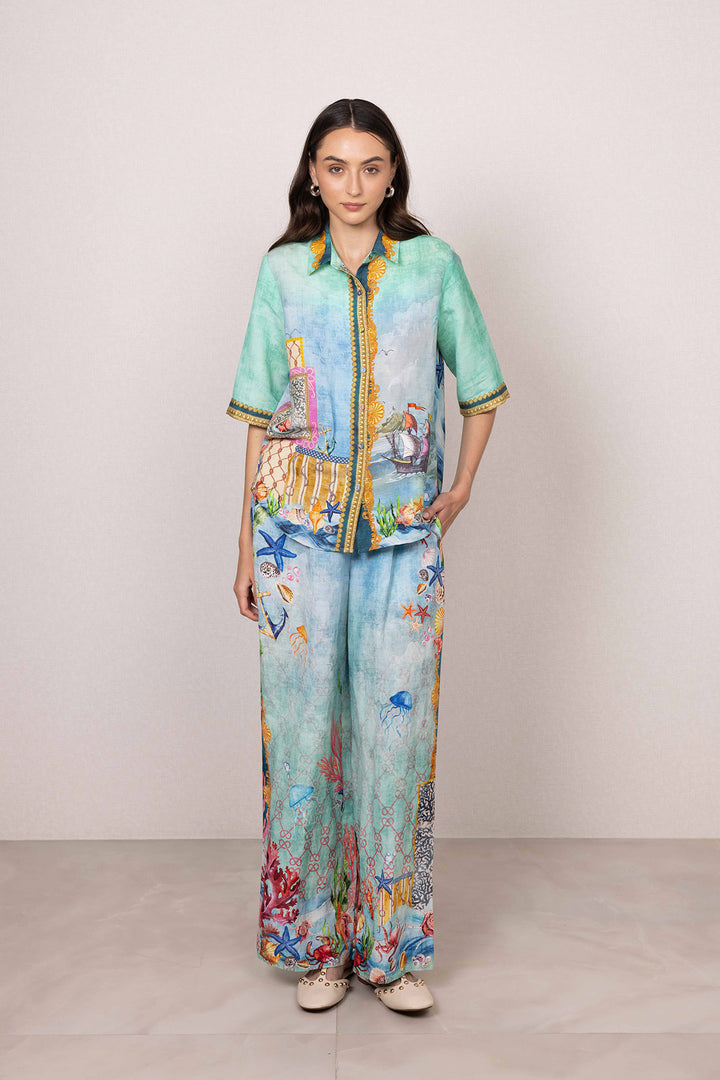 Asterina Buttondown Shirt and Pants