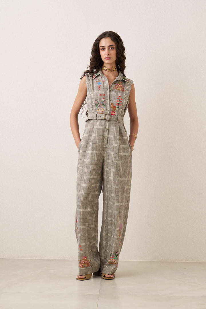 Rosyne Scalop Detail Jumpsuit