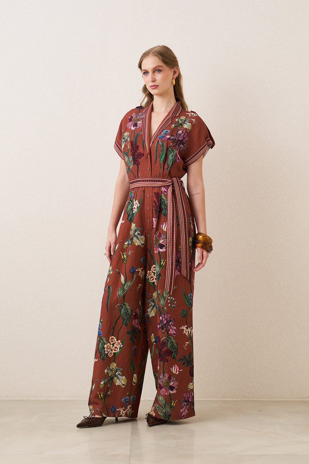Veda Collared Jumpsuit