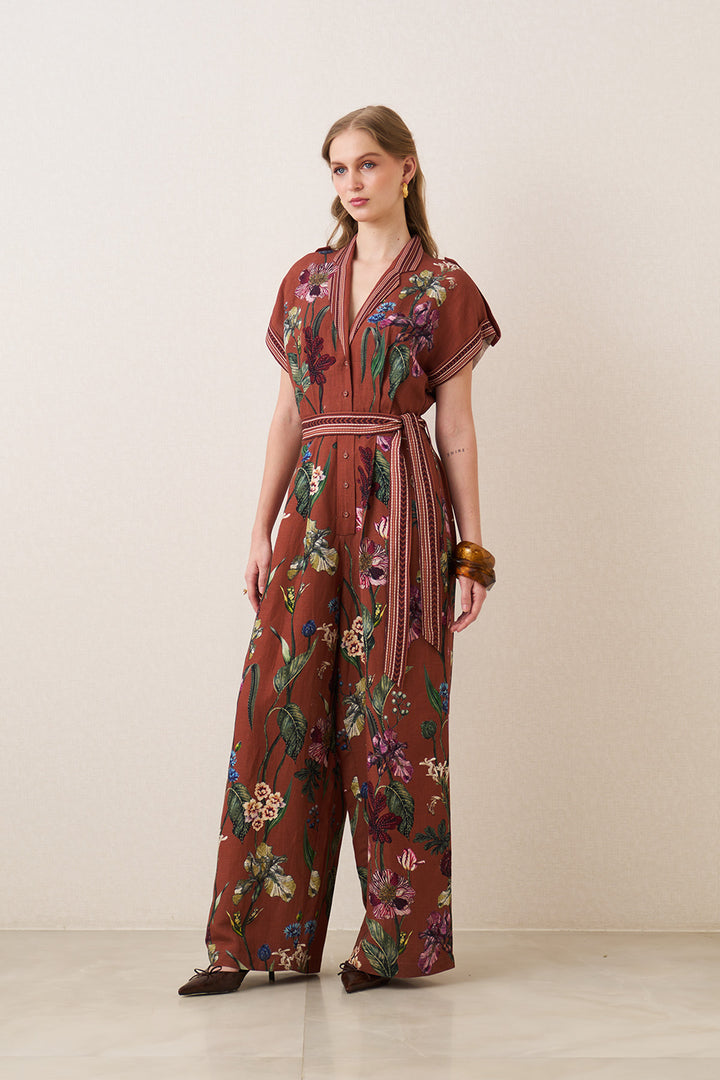 Veda Collared Jumpsuit