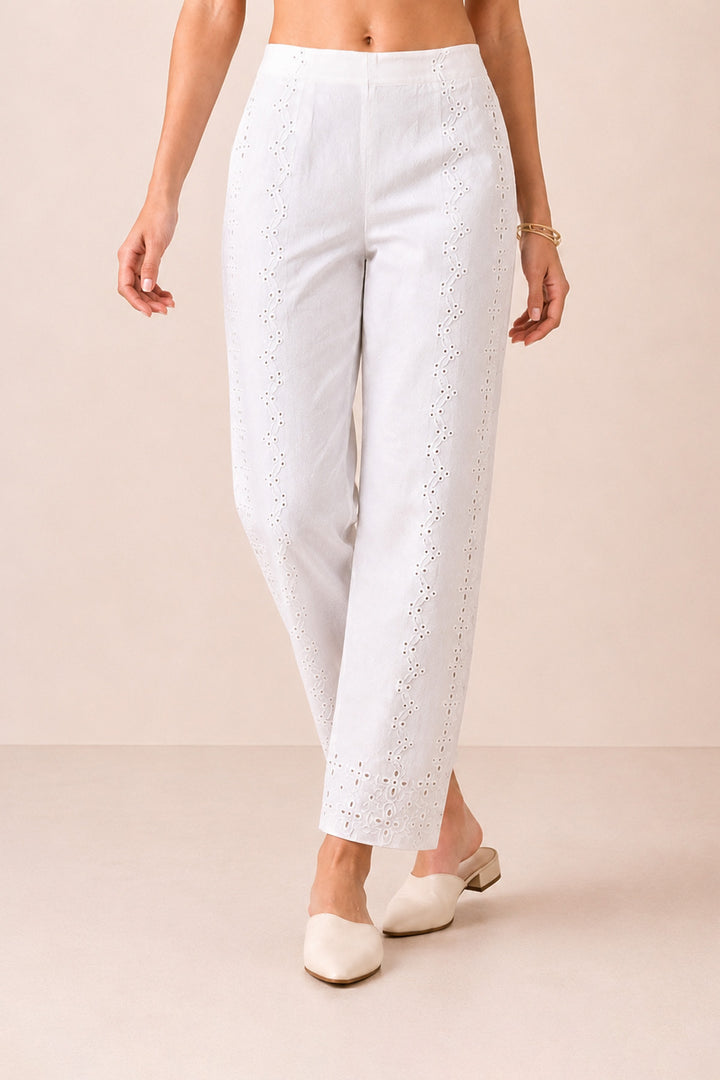 Noren White Lace Pants