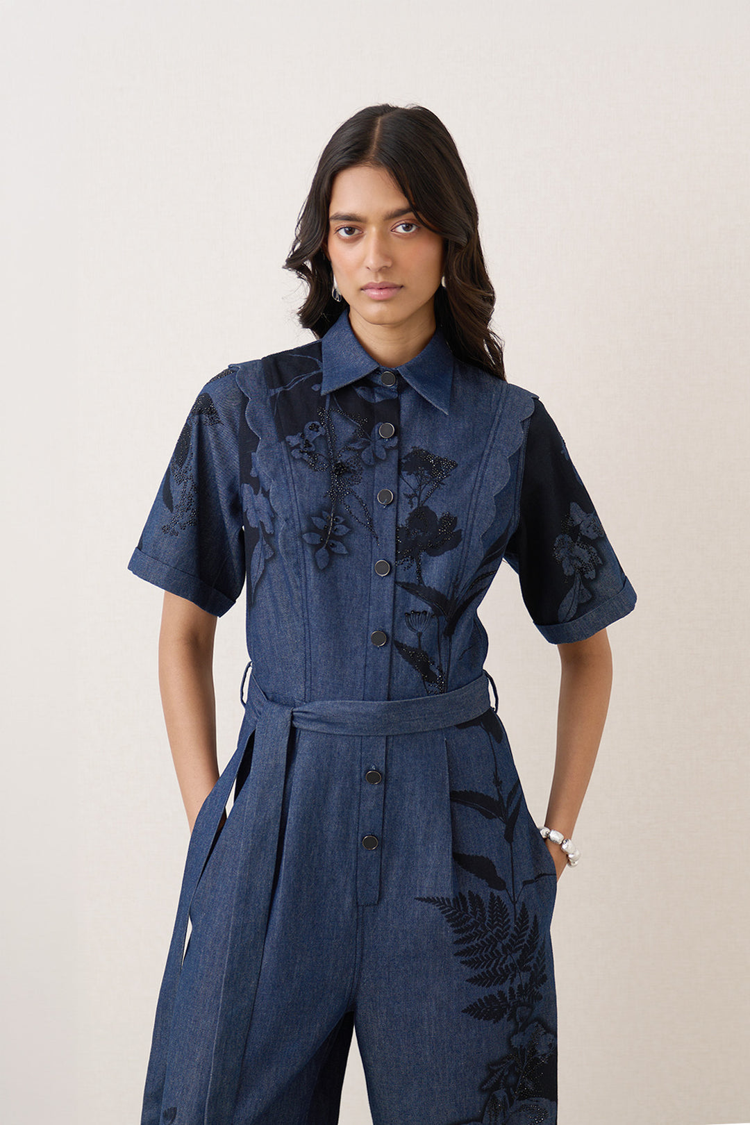 Haze Scalop Detail Jumpsuit