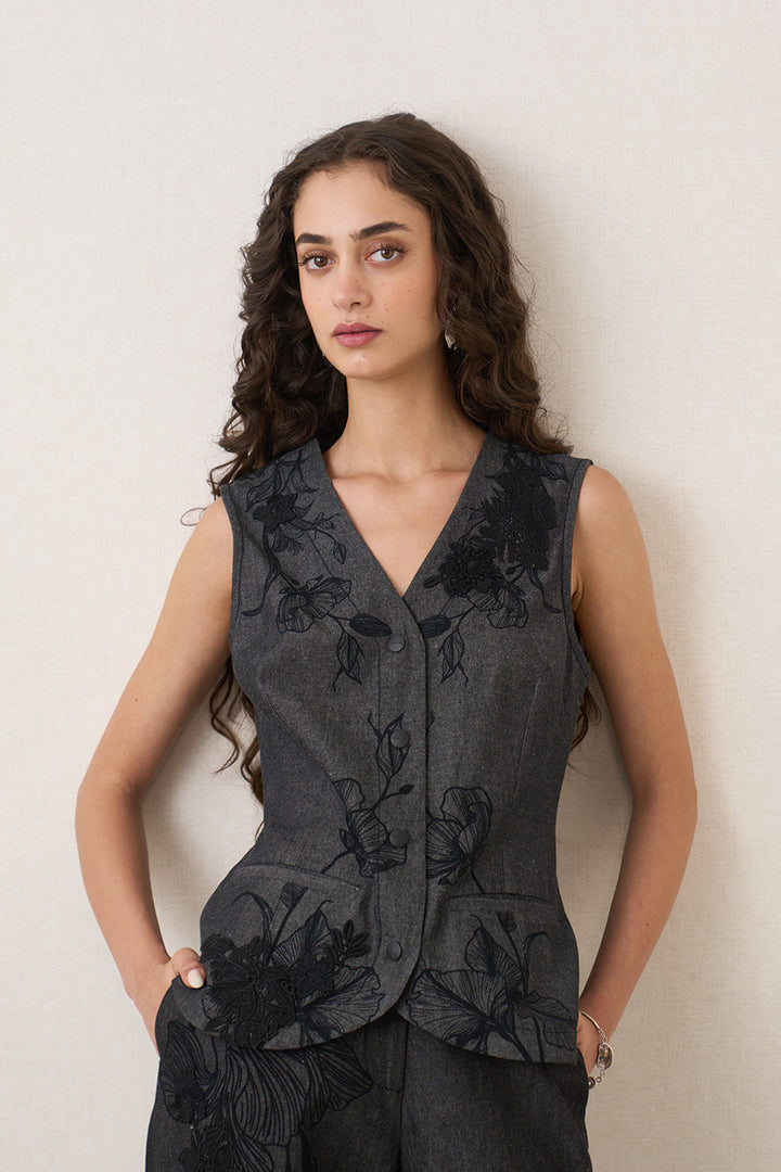 Viona V Neck Waistcoat
