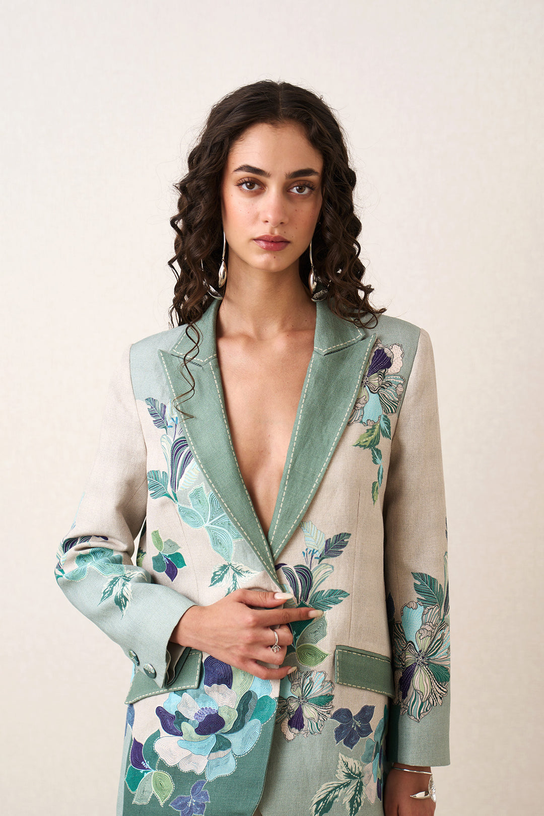 Rae Knotch Collar Jacket and Pants