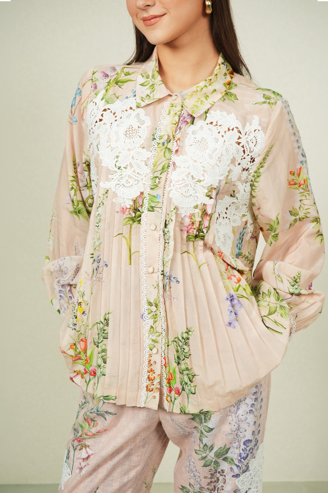 Bloomlet Pleated Shirt