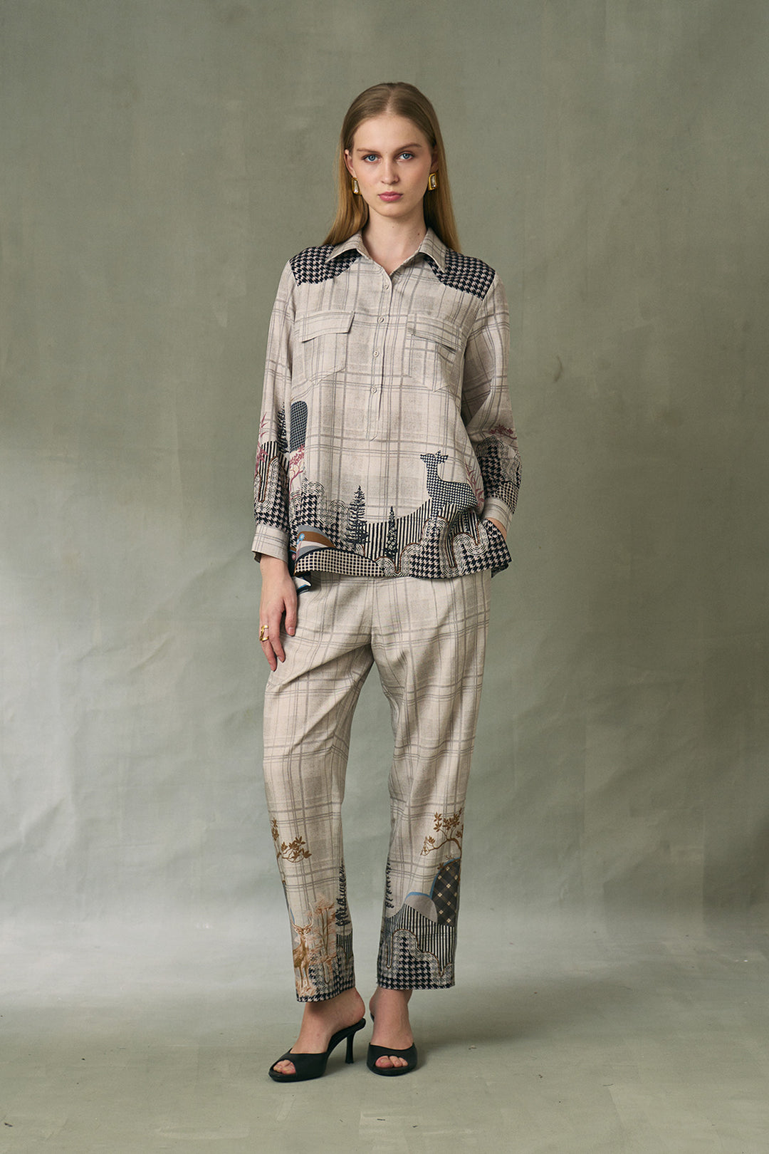 Vanya Pleated Collar Top