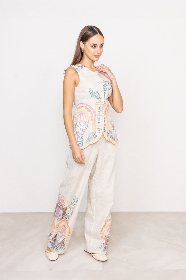 Avi Sleeveless Waist Coat