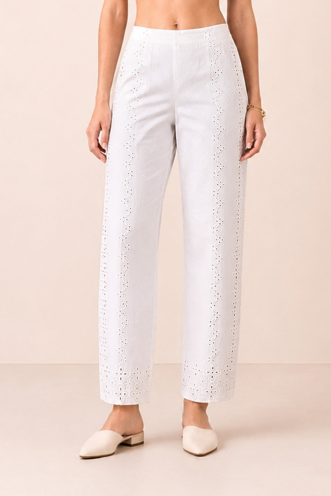 Noren White Lace Pants