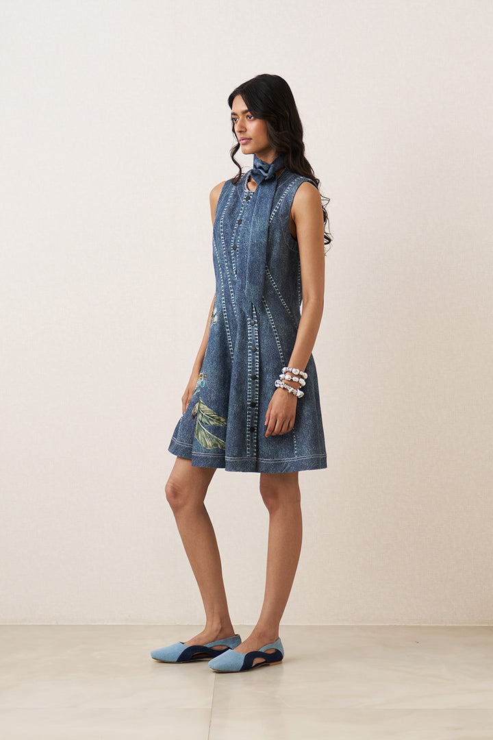 Zivi Curvy Panel Mini Dress