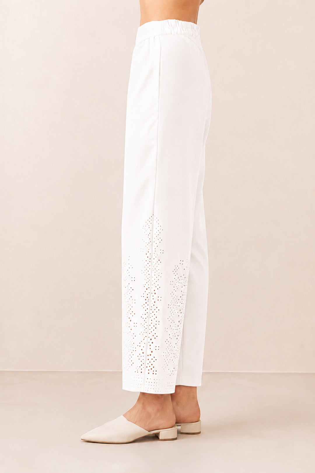 Adira White Lace Pants