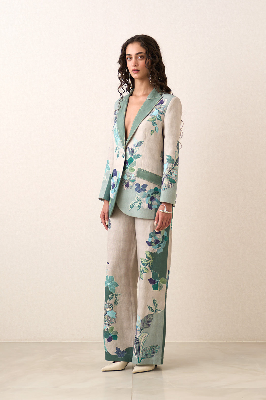 Rae Knotch Collar Jacket and Pants