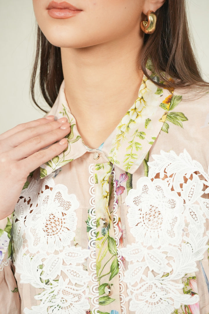 Bloomlet Pleated Shirt