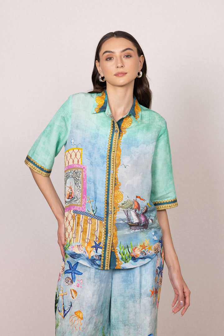 Asterina Buttondown Shirt and Pants