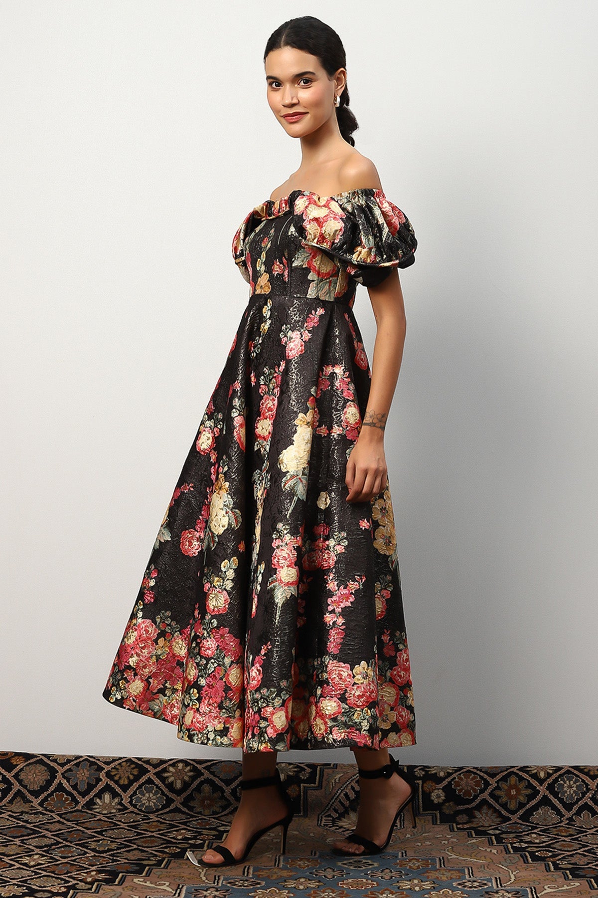 Teresa Off-shoulder Midi Dress