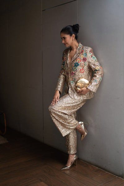 Alish Pekh in Roma 3D Embroidered Sequin Jacket
