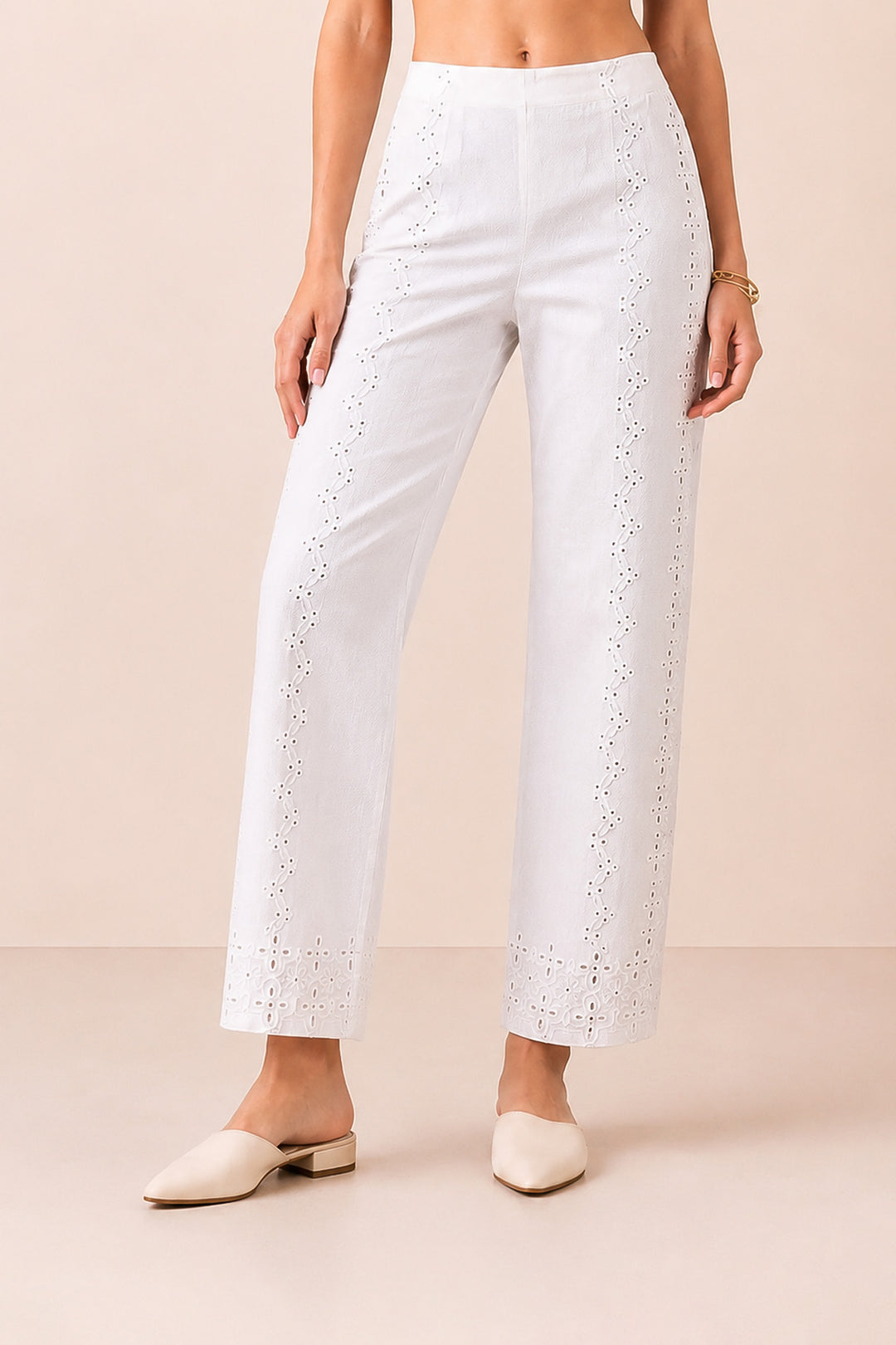 Noren White Lace Pants
