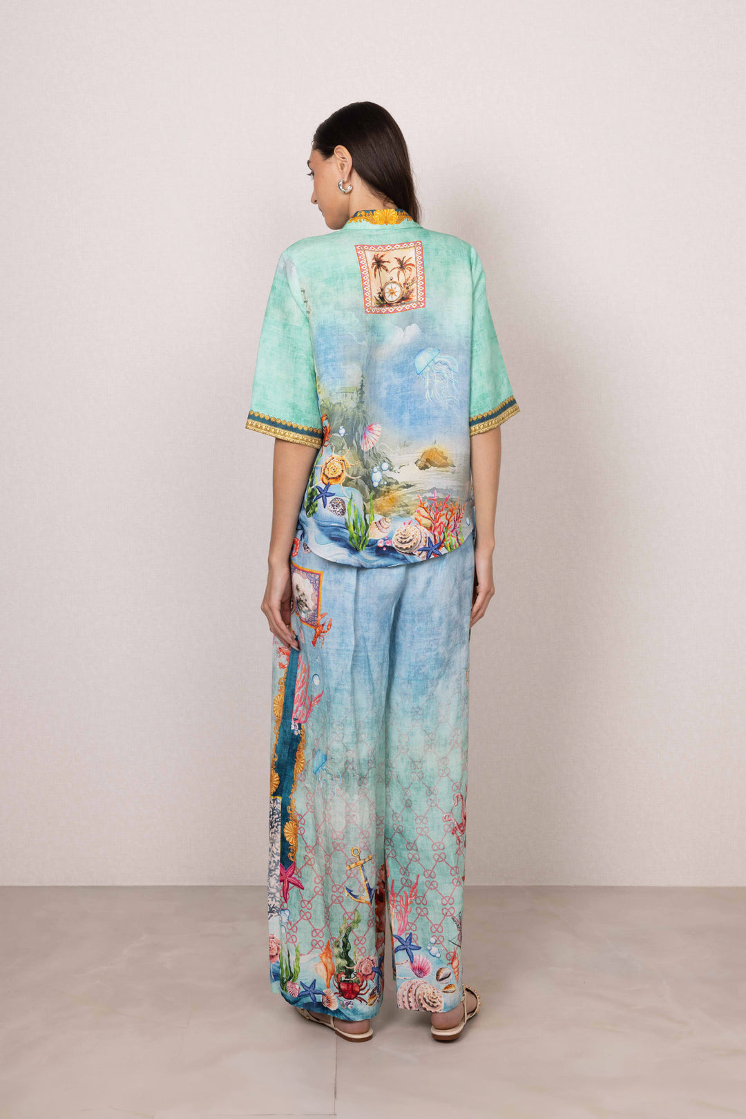 Asterina Buttondown Shirt and Pants