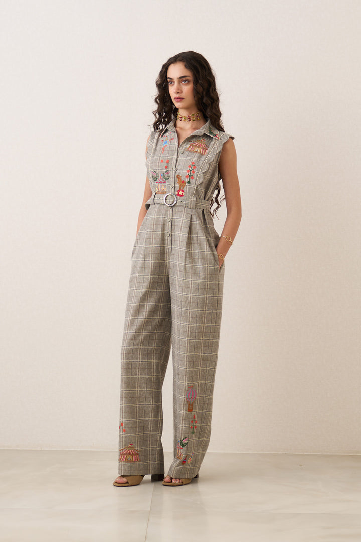 Rosyne Scalop Detail Jumpsuit