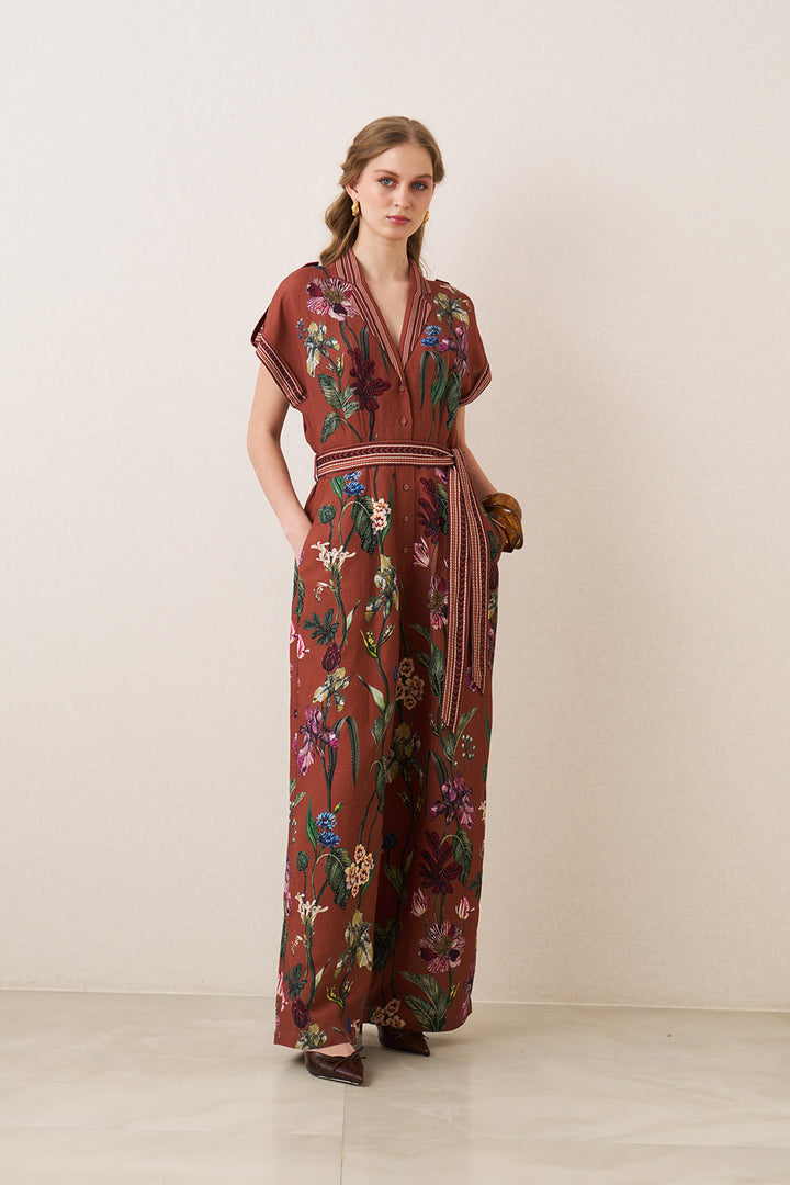Veda Collared Jumpsuit